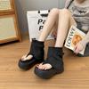 Pin-toe Cool Boots Women's Summer Spice Girls Long Boots Heightened Platform Pants Boots Pinch Sandals Summer New High Boots