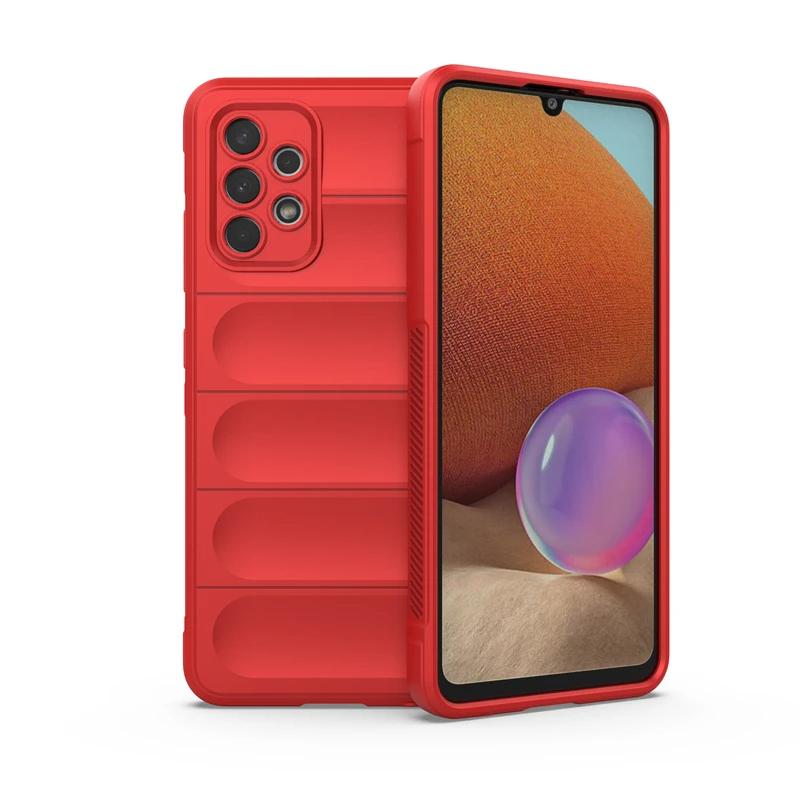 Rückseitenschutzhülle für Samsung Galaxy A32 4G, flüssig-silikon, stoßfest, sturzsicher, Schutzhülle