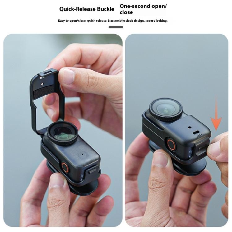 Shockproof ABS Camera Hat Clip Mount Adjustable Angle Adjustment For OsmoNano Camera Hat Clip Quick Release Buckle