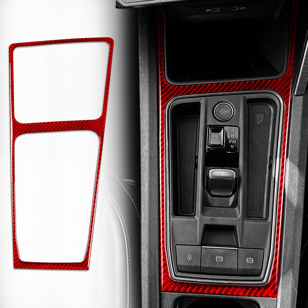 Weicher Kohlefaser-Aufkleber Automatik-Automatikschalthebel für Seat Leon MK4 Cupra Leon Cupra Formentor 2020 2021 2022 2023 2024 LHD RHD