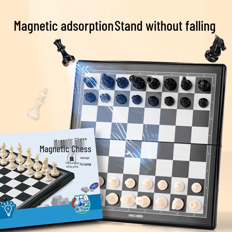 Deli Portable Magnetic International Chess Set