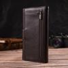 Vertical Stylish Men's Wallet Made of Genuine Leather Flotar CANPELLINI 21843 Brown