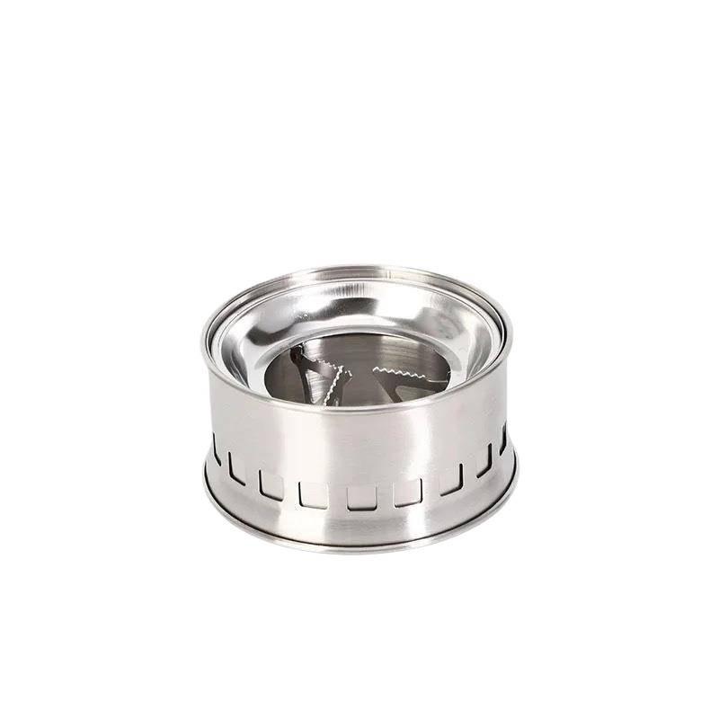 Portable Stainless Steel Folding Camping Stove - Smokeless, Windproof, Compact Outdoor Heater