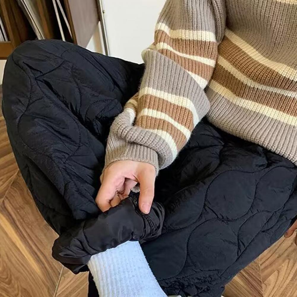 Cotton Down Cotton Trousers Women's Winter Wear Cold-resistant -40 Degree Pants Loose and Thin Windproof and Warm Sports Pants