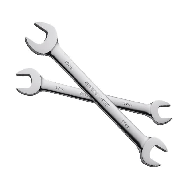 SATA Full Polished Double Open End Wrench
