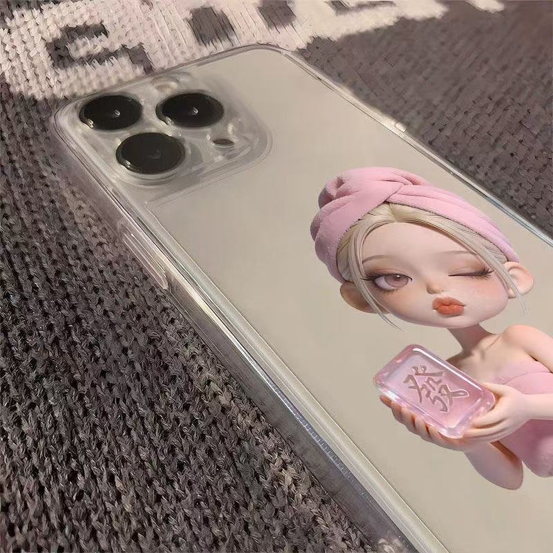 Personality girl applies iphone17promax mobile phone case apple 16/14pro Guochao 13/12/15/11x