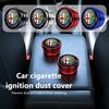 Car Alloy Cigarette Lighter Plug Cover Dust Protection Cap For 159 Giulietta Giulia 147 Mito 156 159 166 GT Stelvio RY7