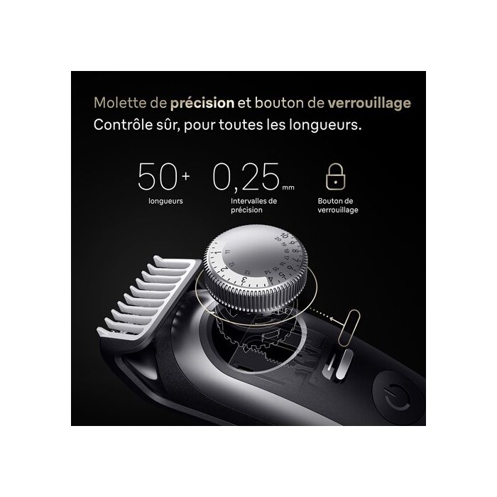 Tondeuse À Barbe - BRAUN - Series 9 - 180 Min Autonomie - 50 Longueurs - ProBlade