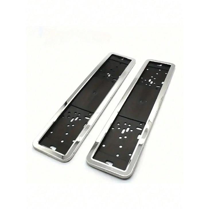 2Pc Stainless Steel EU License Plate Frame – V2A Material with Polished Finish a Thoughtful Gift for Car Enthusiasts License Plate Covers Frames 6
