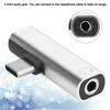 2Pcs 2 in 1 TypeC to 3.5mm Assist   Cable Wire   Headset Distributor Adapter(silver )