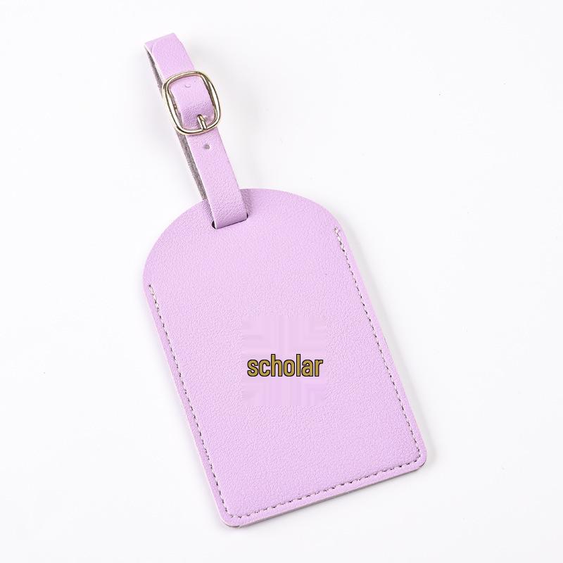 Thickened PU Leather Map-Stamped Luggage Tag & Passport Holder Set
