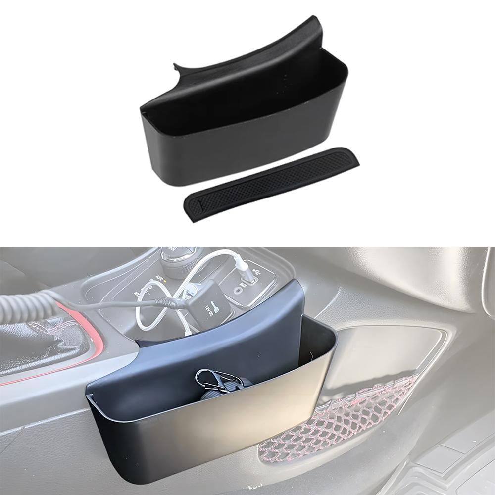 Center Console Armrest Box Organizer Gear Shift Side Storage Tray for Jeep Compass 2017- Interior Storage Accessories ABS