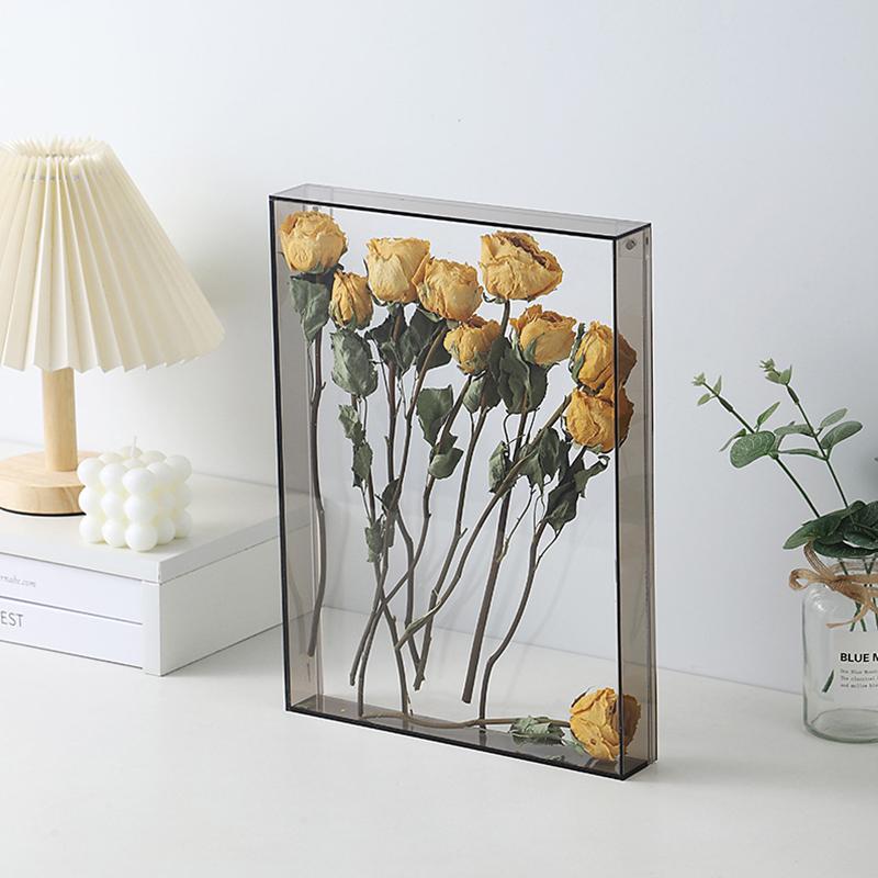 16x21cm DIY Handicraft Frame Aquascape Display Transparent Acrylic Hollow Photo Frame