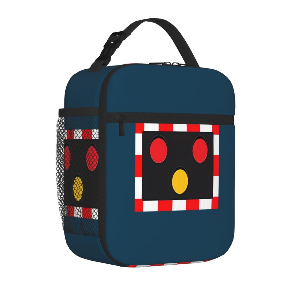 Bestselling BRITISH RAILWAY LEVEL CROSSING LIGHT Handheld School Lunch Bag Teen School Lunch Bag