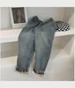 Women's Plus Size Fleece-Lined High Waist Blue Jeans - Winter Slimming Straight Leg Harem Pants