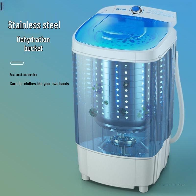 Large Capacity Single Drum Spin Dryer for Home Rent, Small Dehydrator with Single Spin Speed