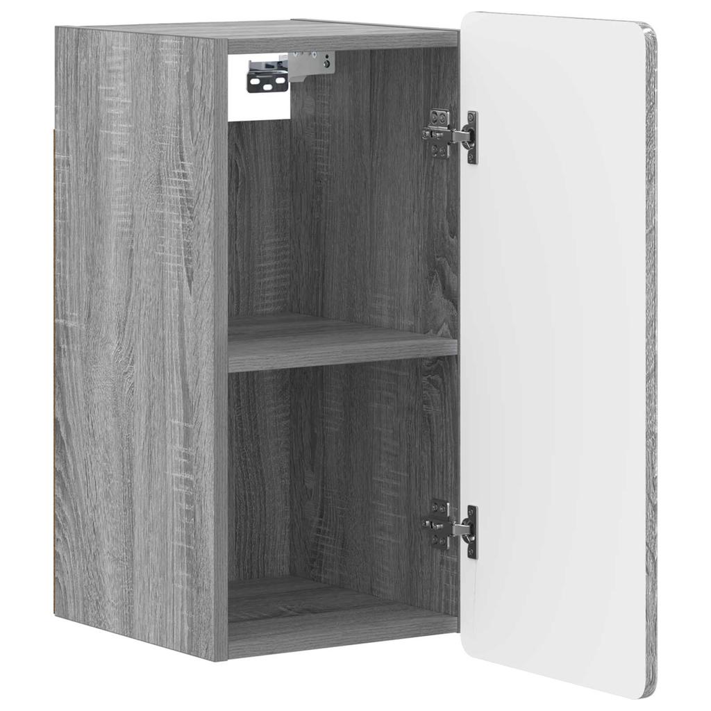 Bathroom Wall Cabinet ZWOLLE Sonoma Grey 30 x 31 x 63 cm