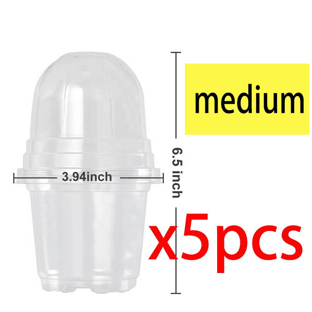 10/5x Seed Plant Nursery Pots Elegant Plastic Easy Use Plant Contai Mini Flowerpot Inside Succulents Gardening Supplies Planters