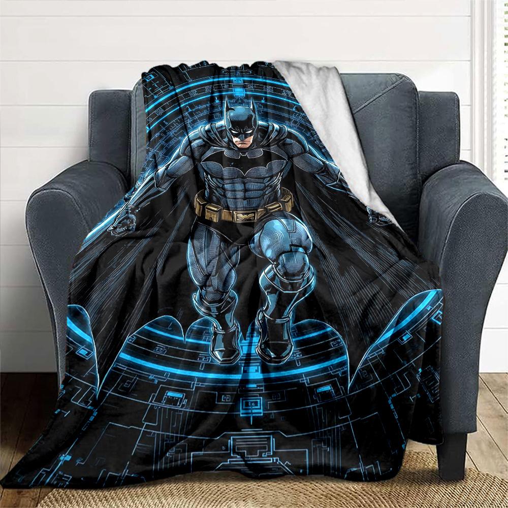 1pc Awesome Batman Flannel Blanket - Soft Warm Throw for Home, Office, TravelL1318