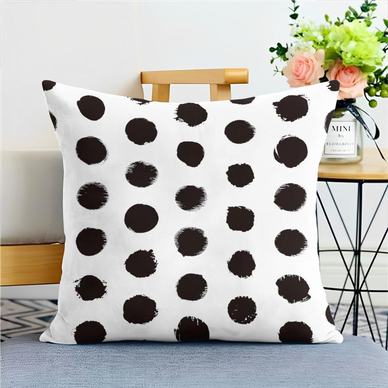 Colorful Polka Dot Simple Pillowcase Dormitory Decoration Office Living Room Home Pillowcase