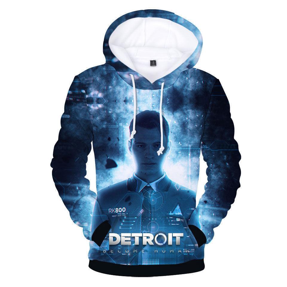 Ultimativer Komfort Detroit Become Human Connor Rk800 Hoodie Für Den Alltag