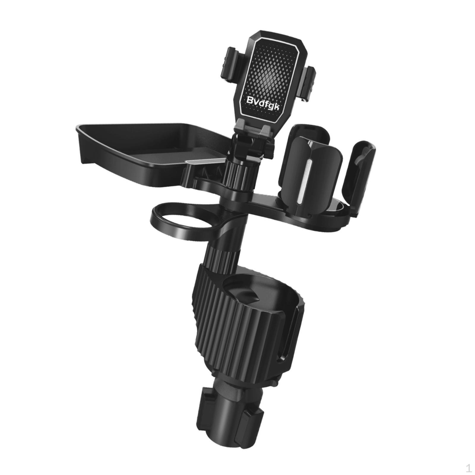 Car Cup Holder Expander 360° Rotating Tray Removable Food