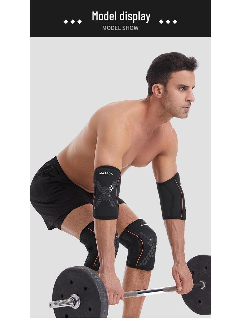 Peak Weightlifting 7mm Neoprene Elbow Support for Strongman Squats