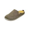 [Pansy] 9264 Indoor Shoes, Room Shoes, Slippers, Women's, Lightweight, Quilted, Size S, Khaki