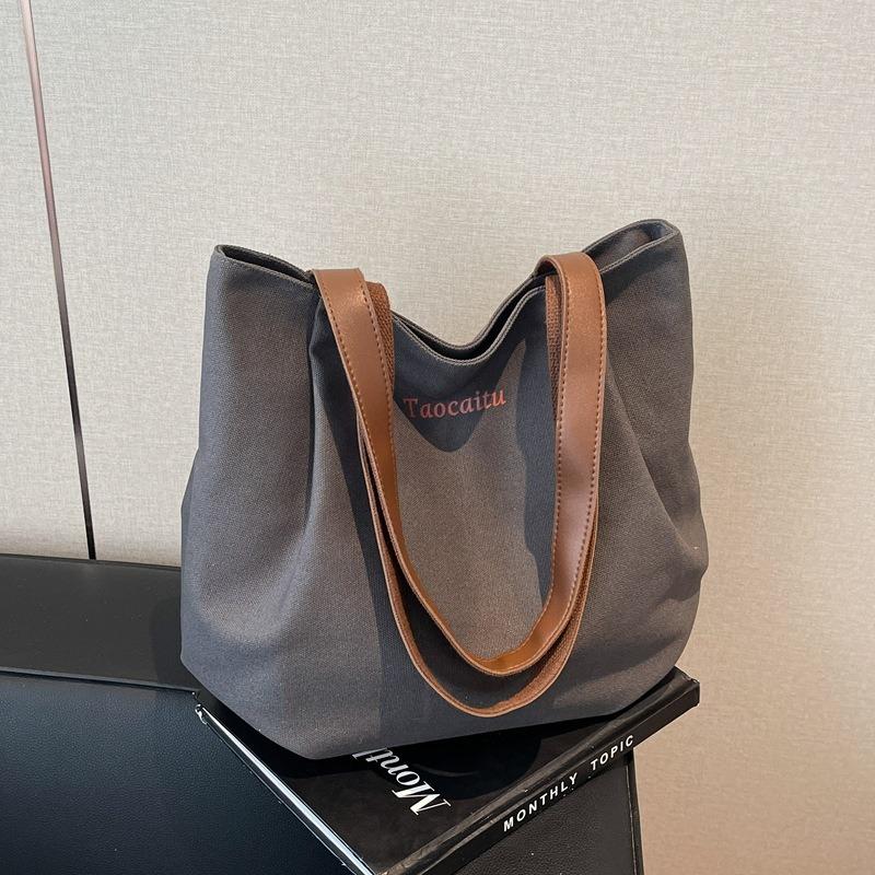 Shoulder Bag Women's College Style Large Capacity Portable New Simple Women's Nylon Hand Carry