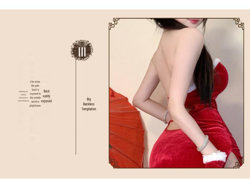 Halloween Cosplay Qipao Lingerie - Sexy Dress-up for Women