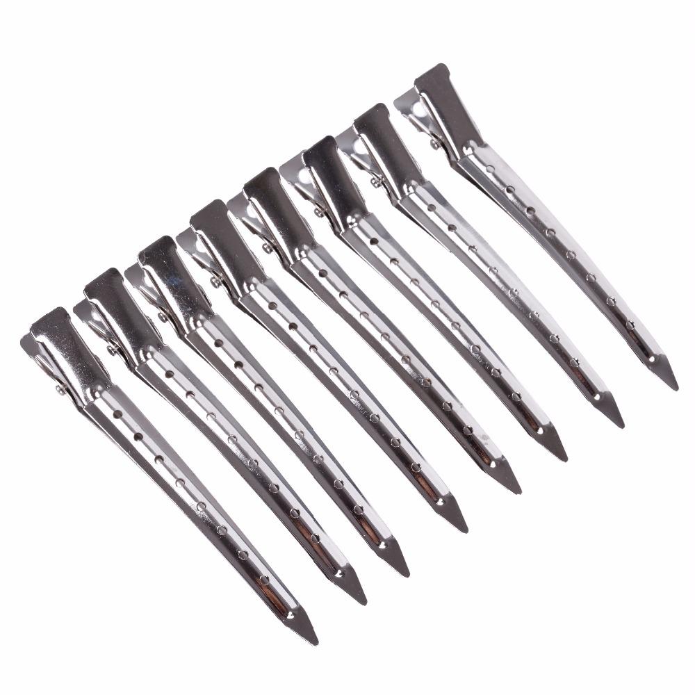 12pcs 9cm Salon Stainless Hair Clips Styling Tools Hair Extensions Section Snap Clips for Hair Salon