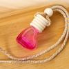 1pcs Perfume Bottle Ornament Hanging Empty Bottle Essential Oil Diffuser Fragrance Air Freshener Scent Car Interior Accessory