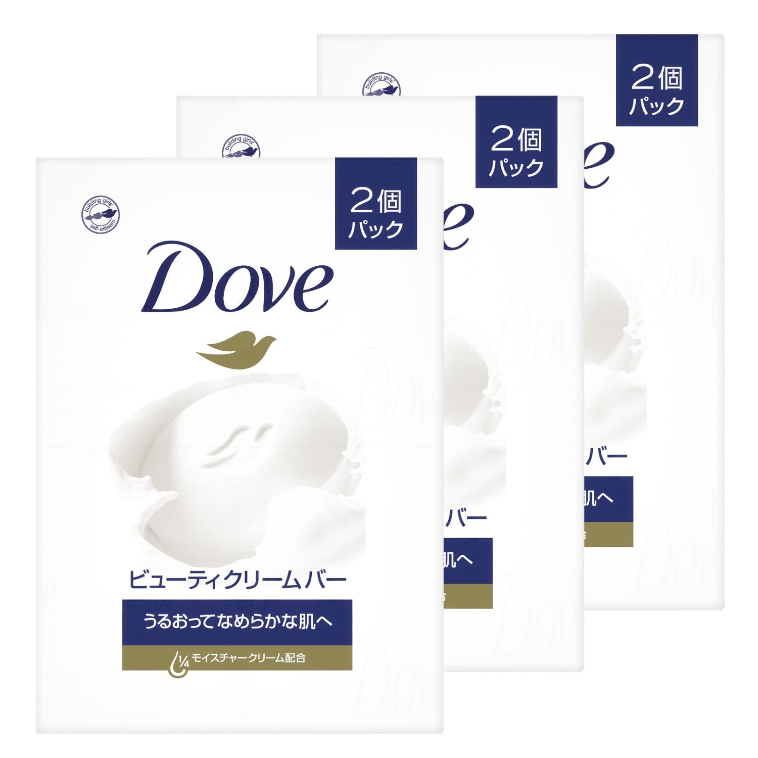 Dove Beauty Cream Bar x 2 x 3 sets (85g pieces) (Bulk Purchase) белый