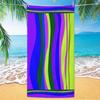 New Striped Microfiber Beach Towel Digital High Definition Printing Large Beach Towel