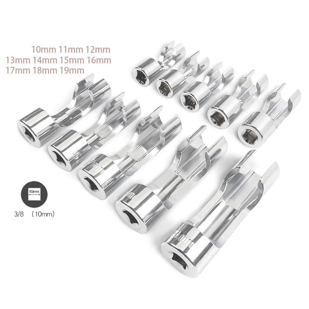 Fuel Line Socket Wrench 10-19mm Diesel Injector Fuel Line Socket Wrench Set Union Nut Socket For Elbow Nuts & Bolts Hand Tool