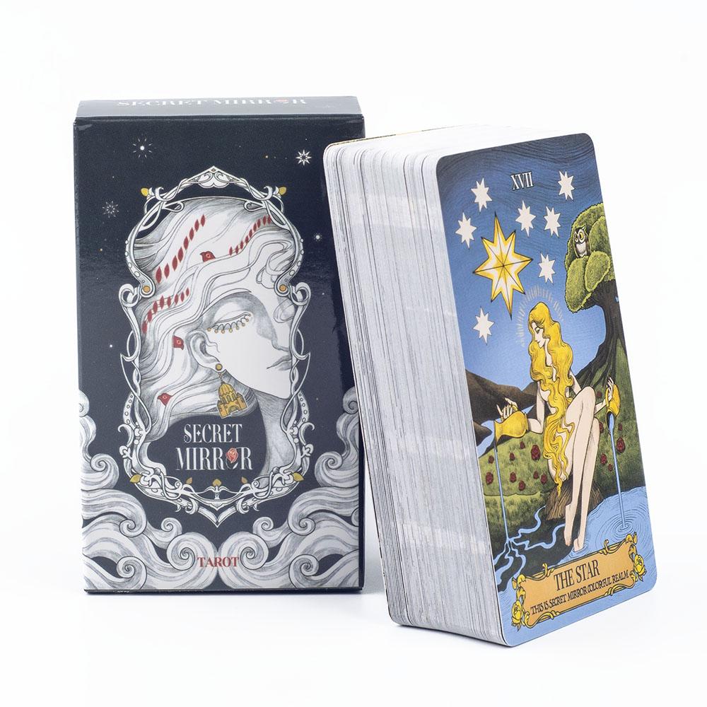 Secret Mirror Tarot 80 Cards Family Gathering Divination Deck English Version Board Game