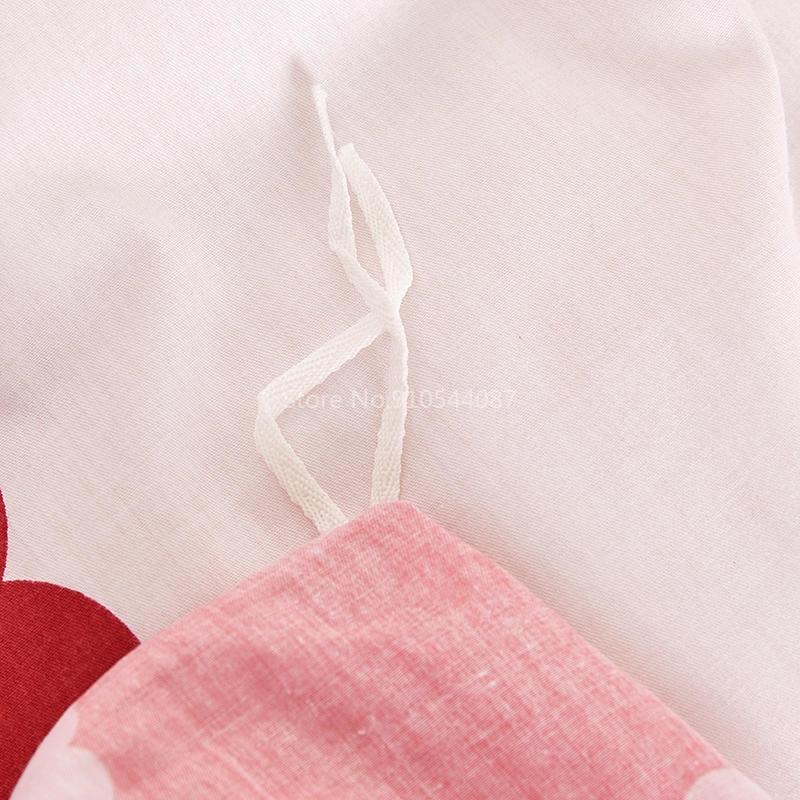Love Pattern Cotton Duvet Cover Spring Autumn Quilt Cover Single Double Twin Full Queen King Comforter Blanket Case Textile 1pc