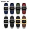 Sanda Retro Y2K Waterproof Square Wristwatch with Alarm - Unisex Multifunctional Design