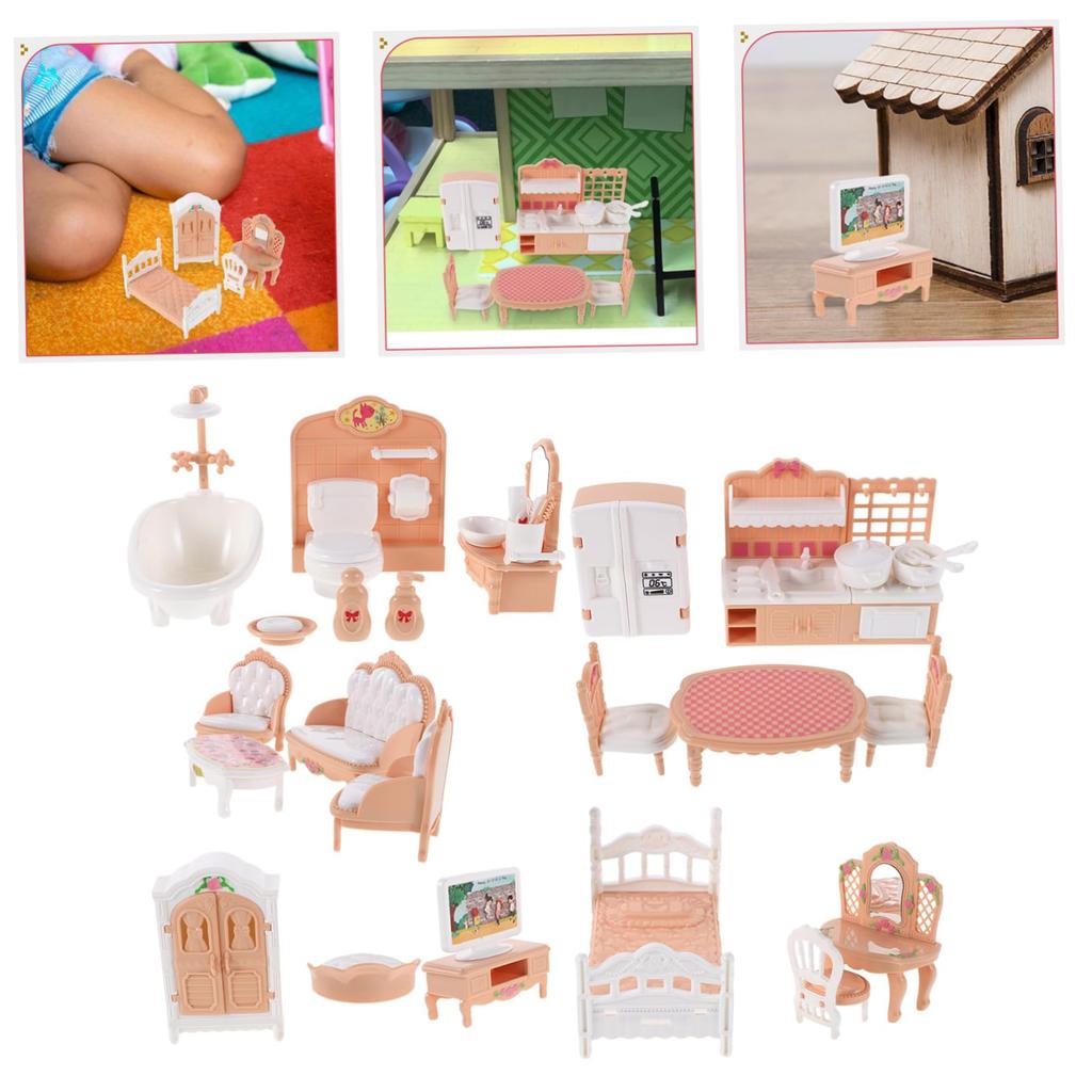 Lurrose 1 Set Mini House Furniture Set Mini Dollhouse Decoration Miniature House Accessories Small Dollhouse Furniture Dollhouse Accessories Small
