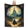 Bloodborne Video Game Blanket Fleece Decoration  Multi-function Ultra-Soft Throw Blankets for Home Car Bedspreads