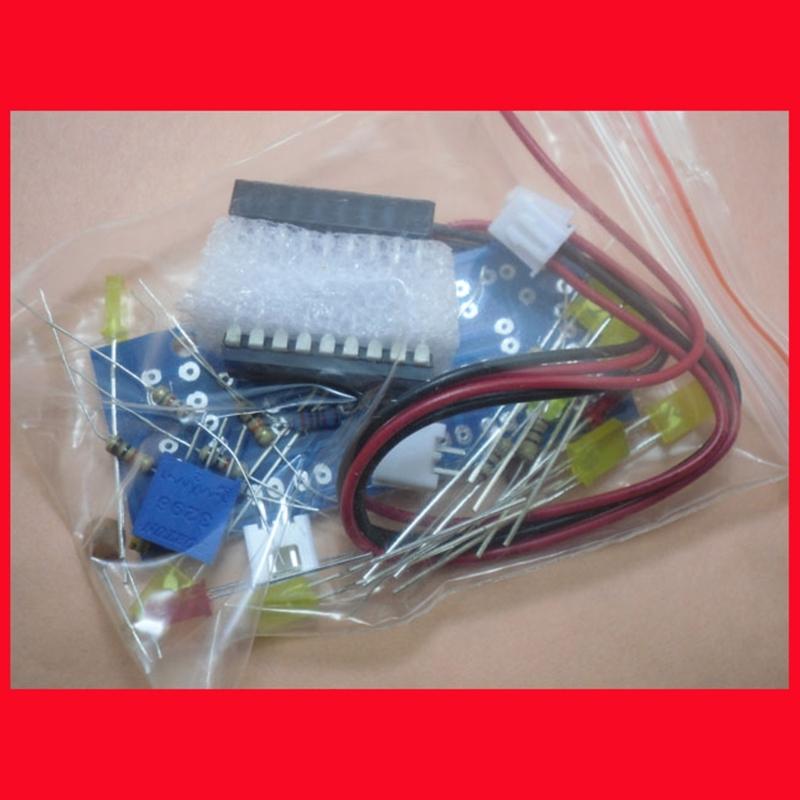 LM3915 DIY Sound Level Indicator Set 10 LED Sound Spectrum Analyzers Suitable for Electronics Soldering Project Teaching