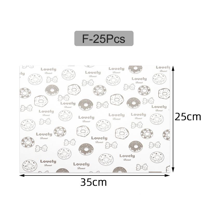 25 Sheets Deli Paper, Grease-Proof Parchment Paper Basket Liners, Food Wrappers for Sandwich, Chip, Burger & Fries, Baking Tools