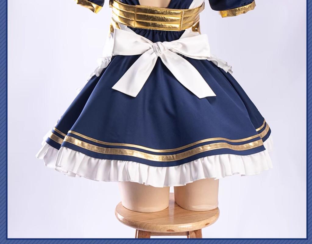 Pupubanbanya Ishtar Cosplay Costume (Lavender), Christmas Halloween Costume, Maid Outfit, Size S