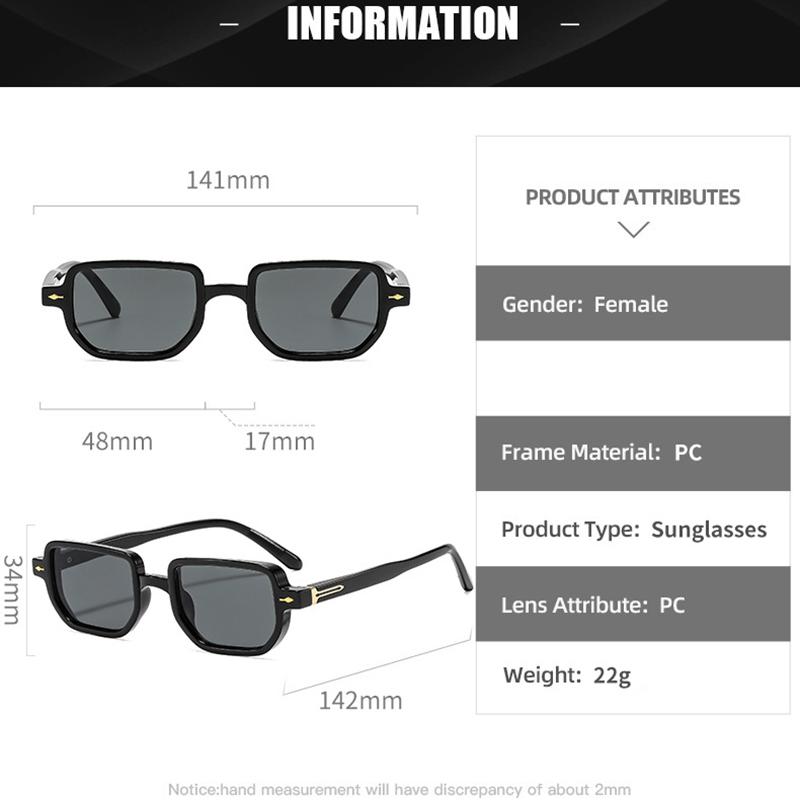 Fashion Rivet Arrow Sunglasses Women Men Vintage Punk UV400 Luxury Eyewear Outdoor Driving Sun Glasses