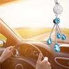 Car Rearview Mirror Pendant Universal Auto Decor Exquisite Shiny Crystal Craft Hanging Decors Interior Pendants