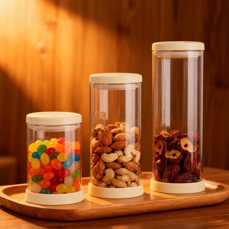 1 Stück Glasversiegelter Aufbewahrungsbehälter für Lebensmittel Hitzebeständig Küchenzubehör Mehrzweck-Teedosen Lagerung für Getreide Kaffeebohnen