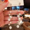 Imitation Pearl Beads Tassel Long Dangle Earrings Elegant Wedding Earrings Jewelry for Women