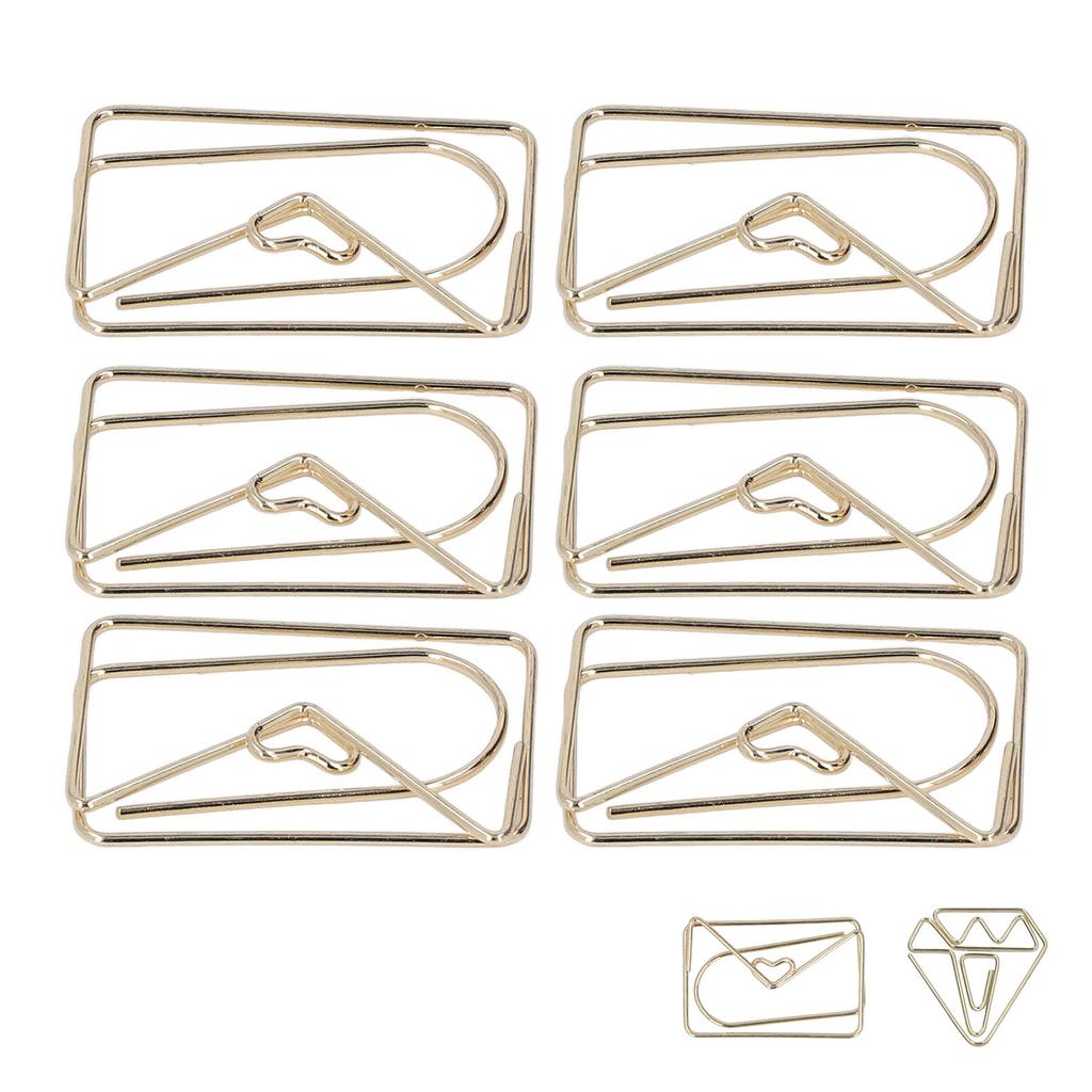 100 τεμ. Μεταλλικά Κλιπ Χαρτιού Χρυσή Διαδικασία Ηλεκτροεπιμετάλλωσης Αντιοξειδωτικά Κλιπ Χαρτιού Αντιολισθητικά με Αποθήκευση