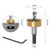 5pcs HSS Drill Bit High Speed Steel Carbide Tip Hole Saw Tooth Cutter Metal Drilling Woodwork Cutting Carpentry Crowns