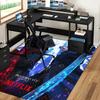 1pc Devil May Cry Dante & Vergil Anime Cartoon Design Office Chair Mat Non-Slip Carpet for Home Decor, Suitable for All Seasons.Y024